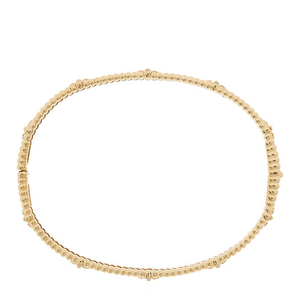 Van Cleef & Arpels 18K Yellow Gold Diamond Perlee Sweet Clovers Bracelet L 2 of 5