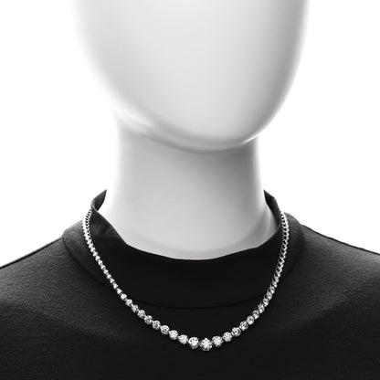 Parker & West by FASHIONPHILE 14K White Gold Diamond 10.03ctw Graduated Necklace 2 of 5