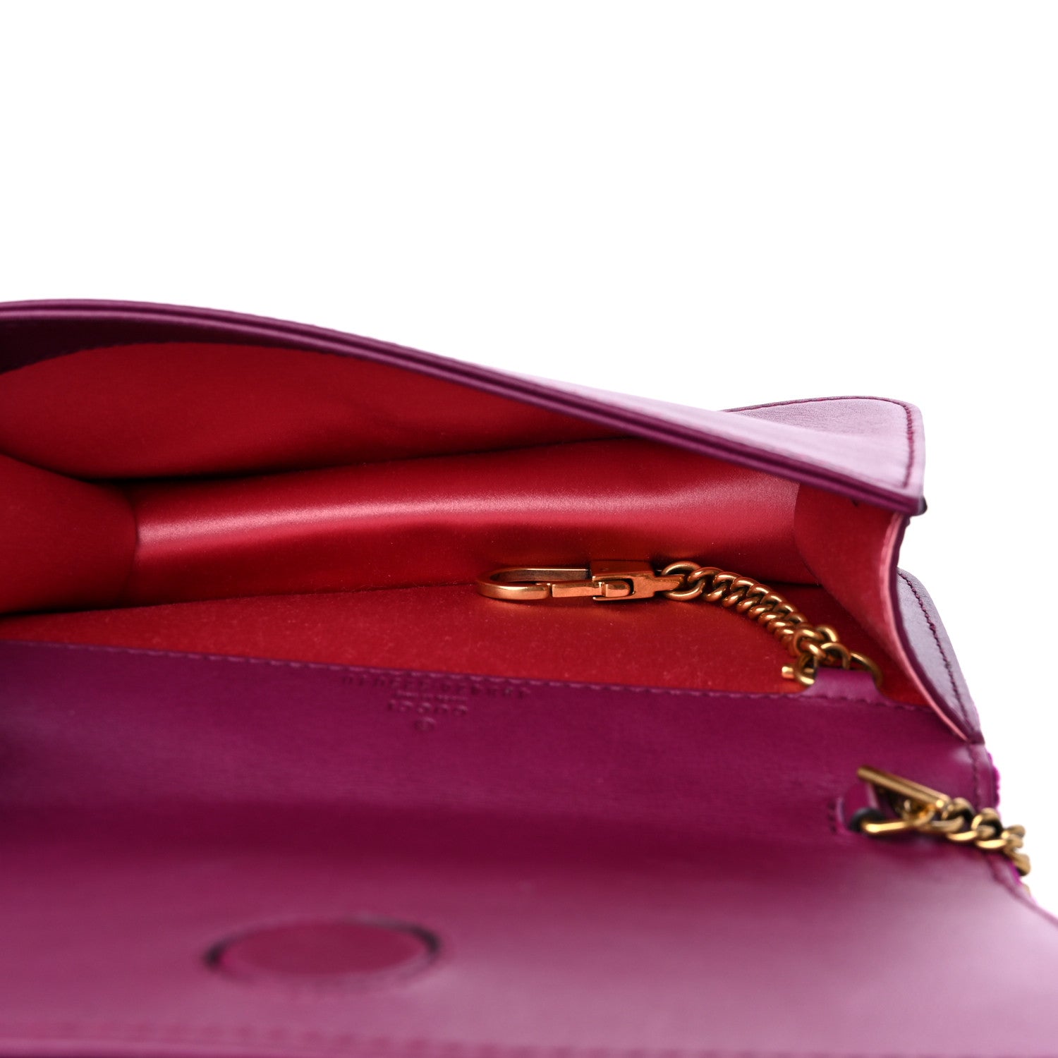 Gucci Velvet Matelasse GG Marmont Mini Bag Fuchsia Violet Cyclamen 5 of 9