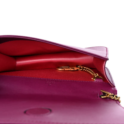 Gucci Velvet Matelasse GG Marmont Mini Bag Fuchsia Violet Cyclamen 5 of 9