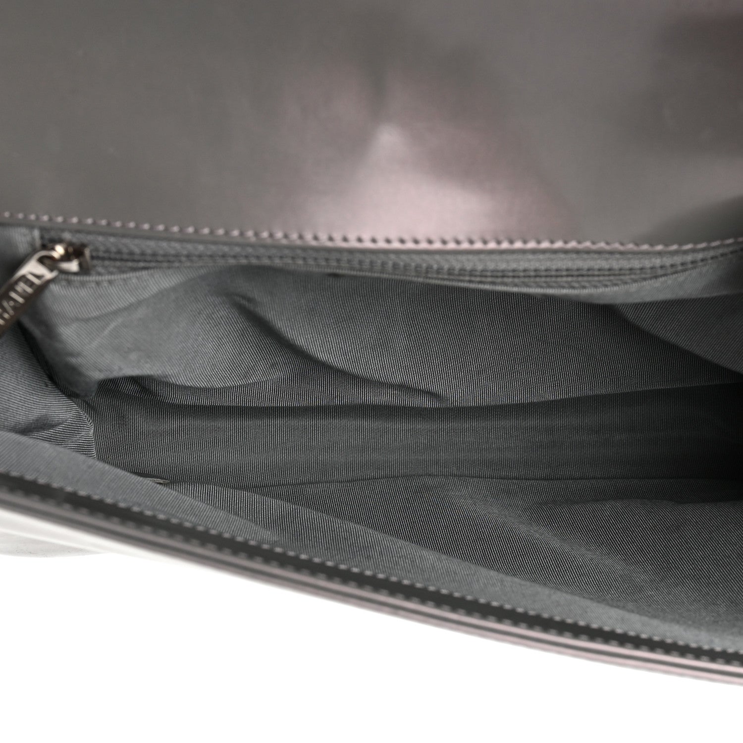 Chanel Glazed Calfskin Large Boy Flap Grey 4 of 18