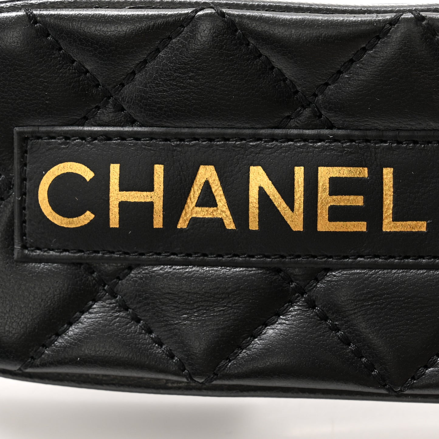 Shiny Goatskin Quilted CC Mules Sandals 36 Black