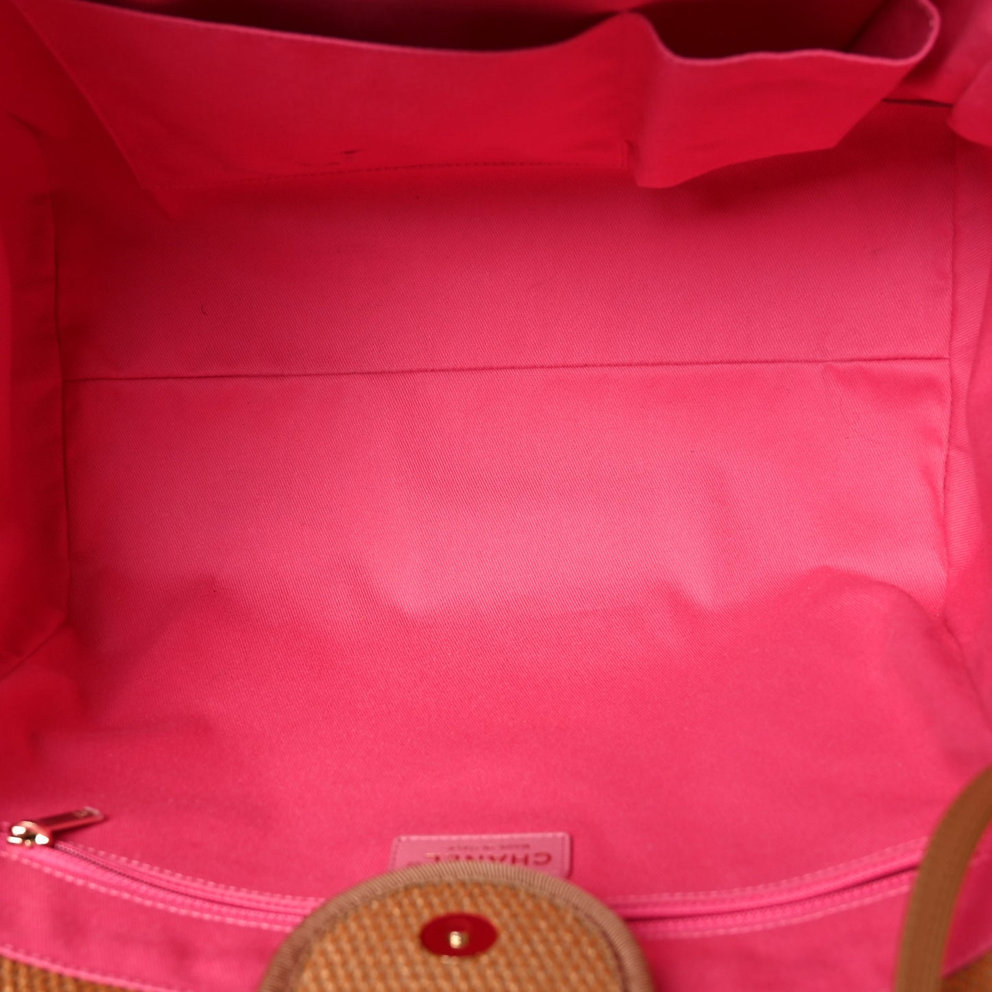 Straw Raffia Calfskin Striped Medium Deauville Tote Dark Beige Fuchsia Navy Blue