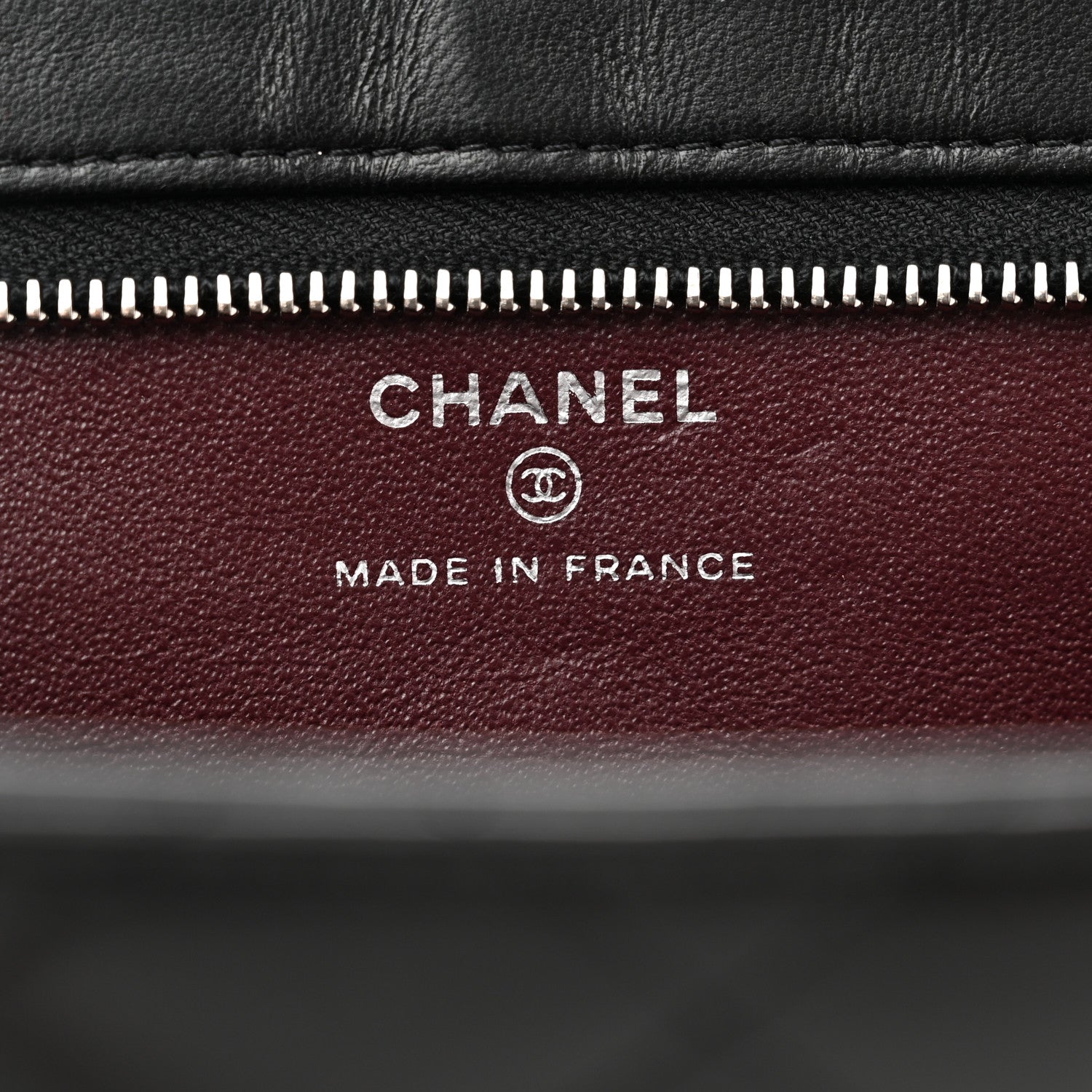 Chanel Lambskin Quilted Cosmetic Case Black 6 of 7