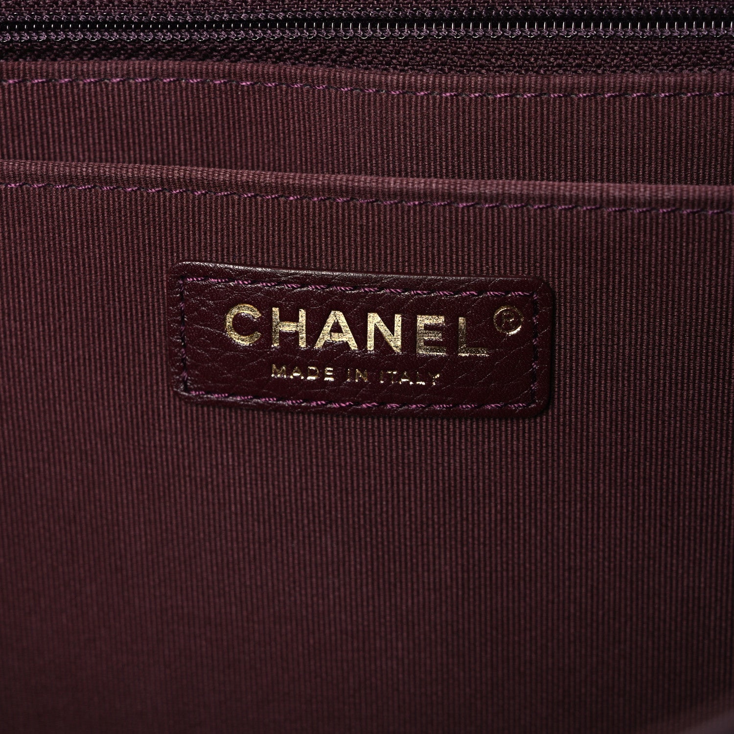 Chanel Grained Calfskin Quilted XXL Travel Flap Bag Burgundy 6 of 10