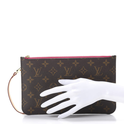 Louis Vuitton Monogram Neverfull MM GM Pochette Pivoine 2 of 8