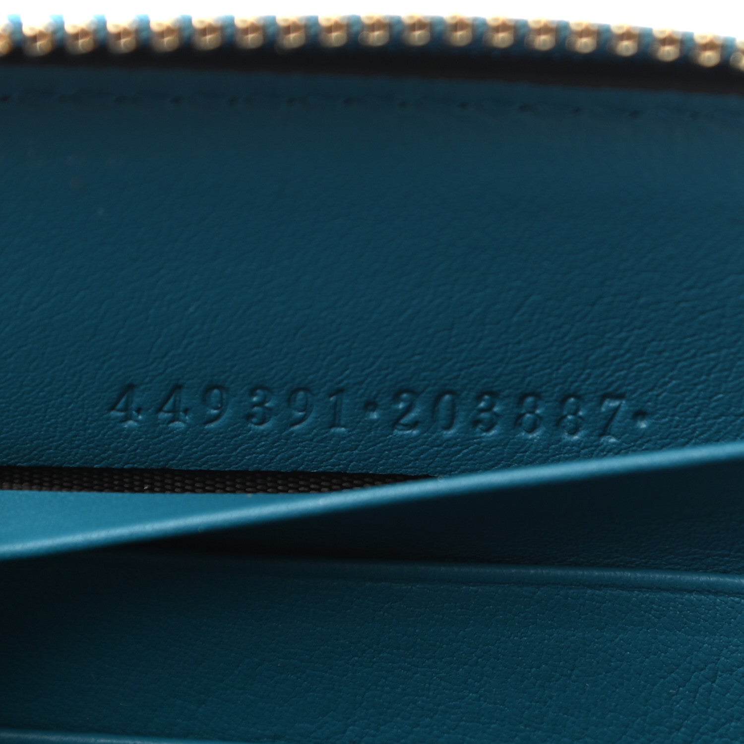 Gucci Microguccissima Zip Around Wallet Deep Cobalt 7 of 8