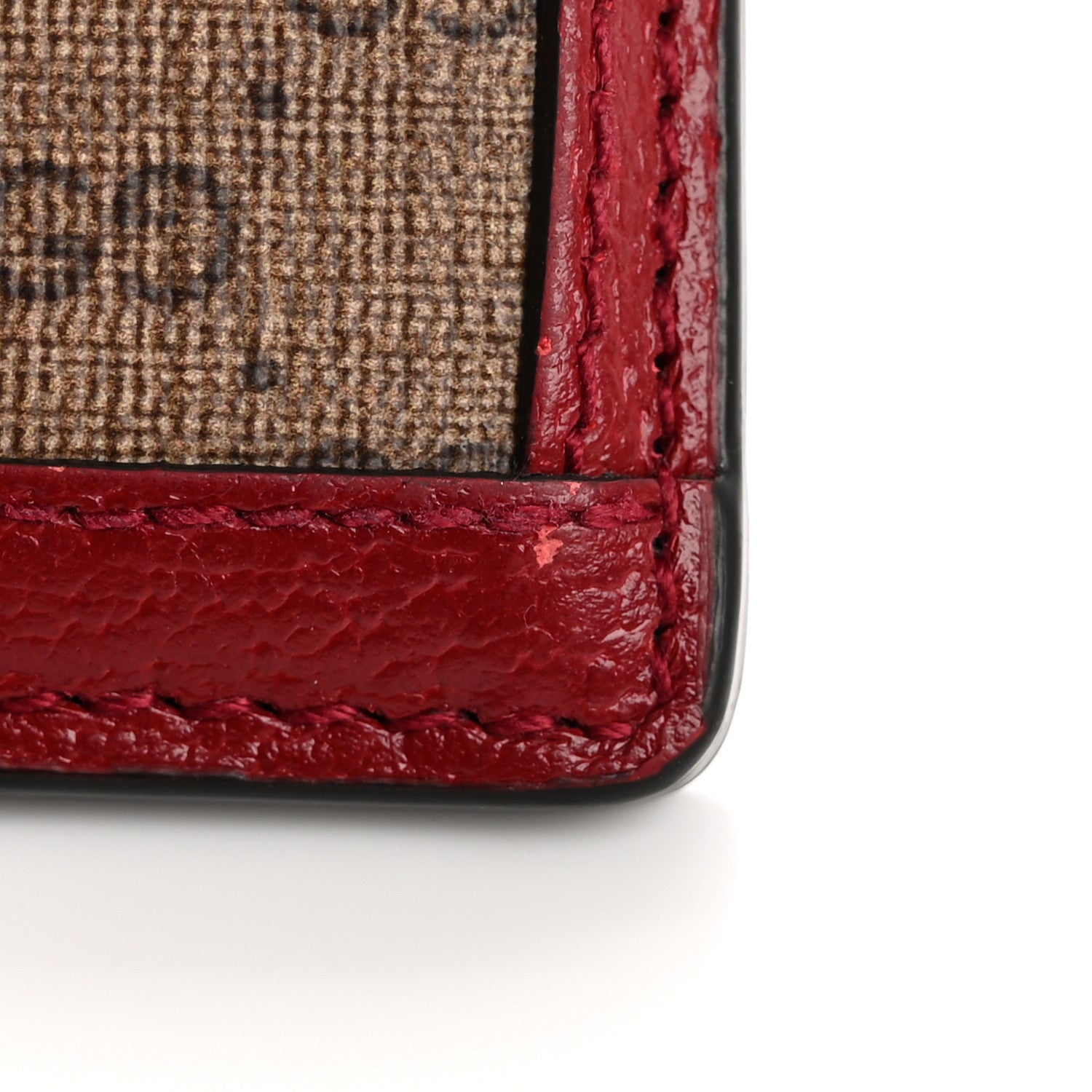 Gucci X DORAEMON Mini Vintage GG Supreme Monogram Card Holder Beige Cherry Red 9 of 11