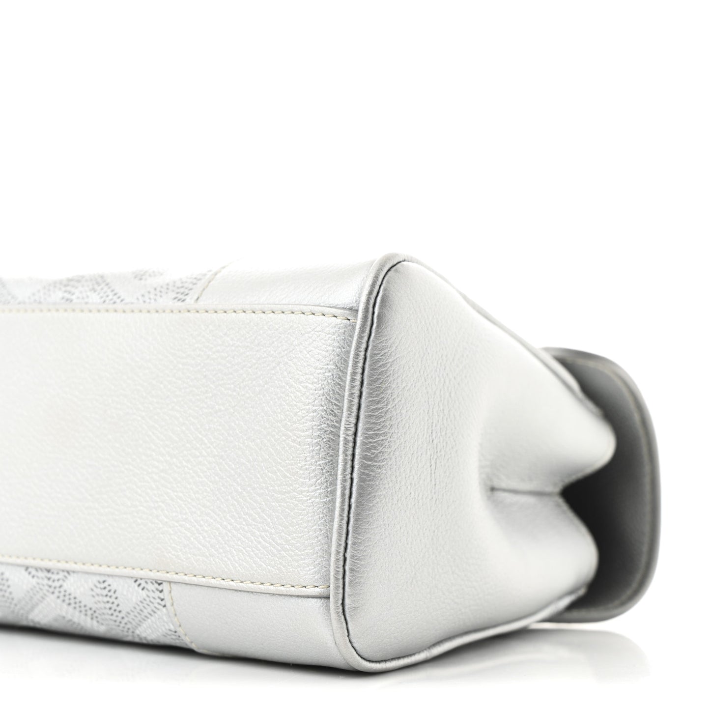 Goyardine Precious Metals Mini Saigon Silver