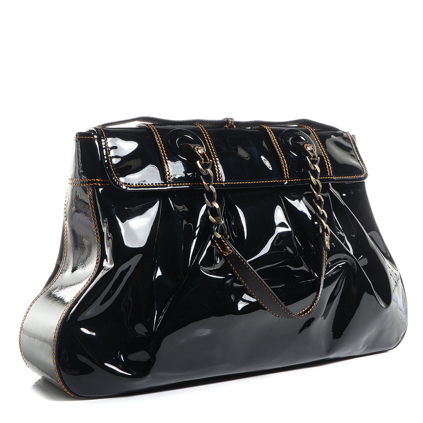 Patent Large B Bag Black