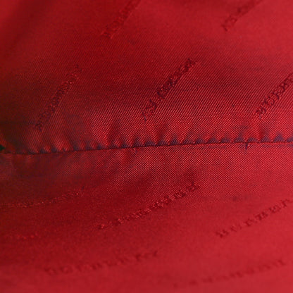 Burberry Haymarket Check Small Peyton Crossbody Clutch Bag Military Red 12 of 13