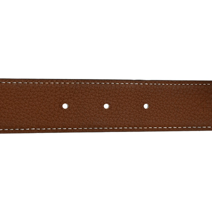 Hermes Box Togo 32mm H Belt 80 Black Gold 4 of 7