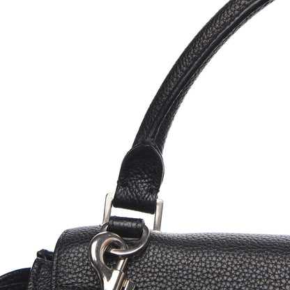 Celine Drummed Calfskin Suede Medium Trapeze Black 10 of 10