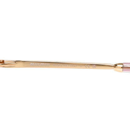 Miu Miu Metal Oval Sunglasses SMU52Y Gold 5 of 7
