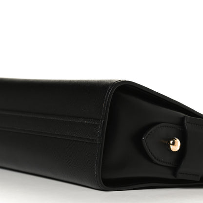 Prada Saffiano City Calfskin Esplanade Crossbody Bag Black 9 of 11