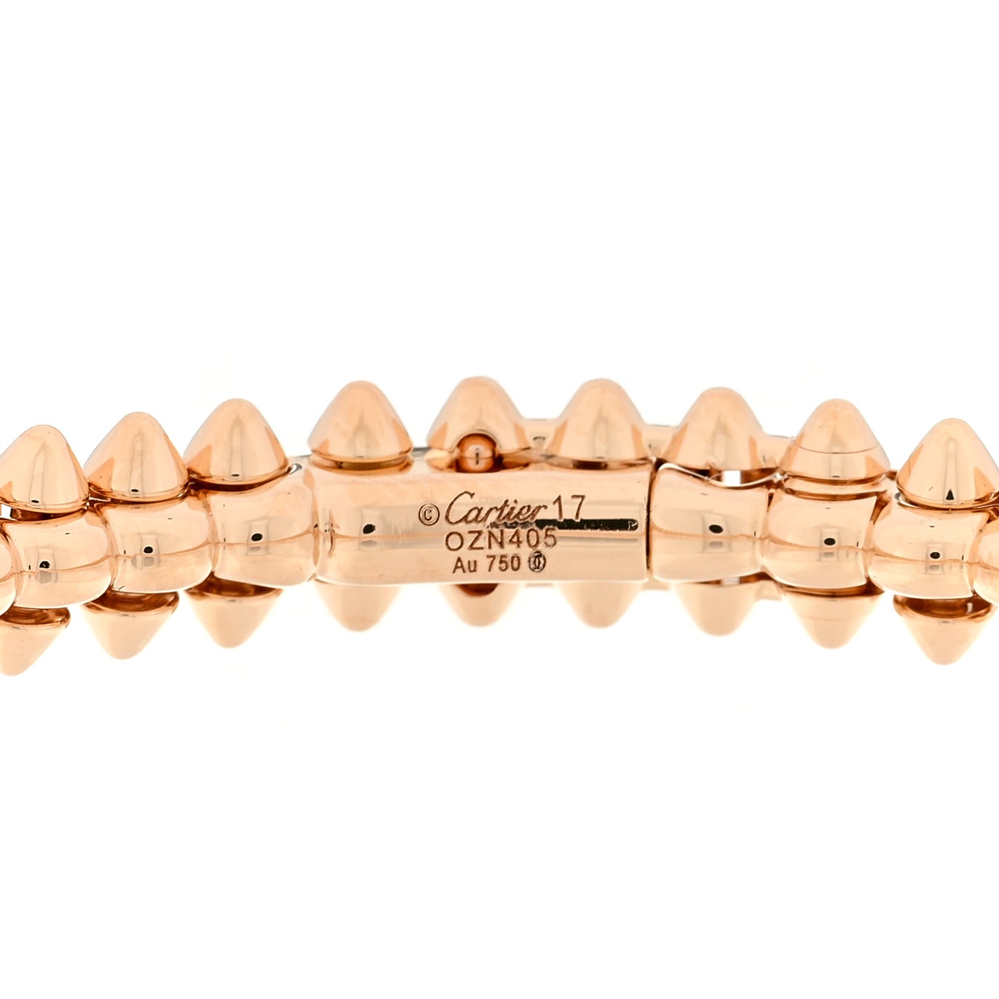 18K Pink Gold Medium Clash De Cartier Bracelet 17