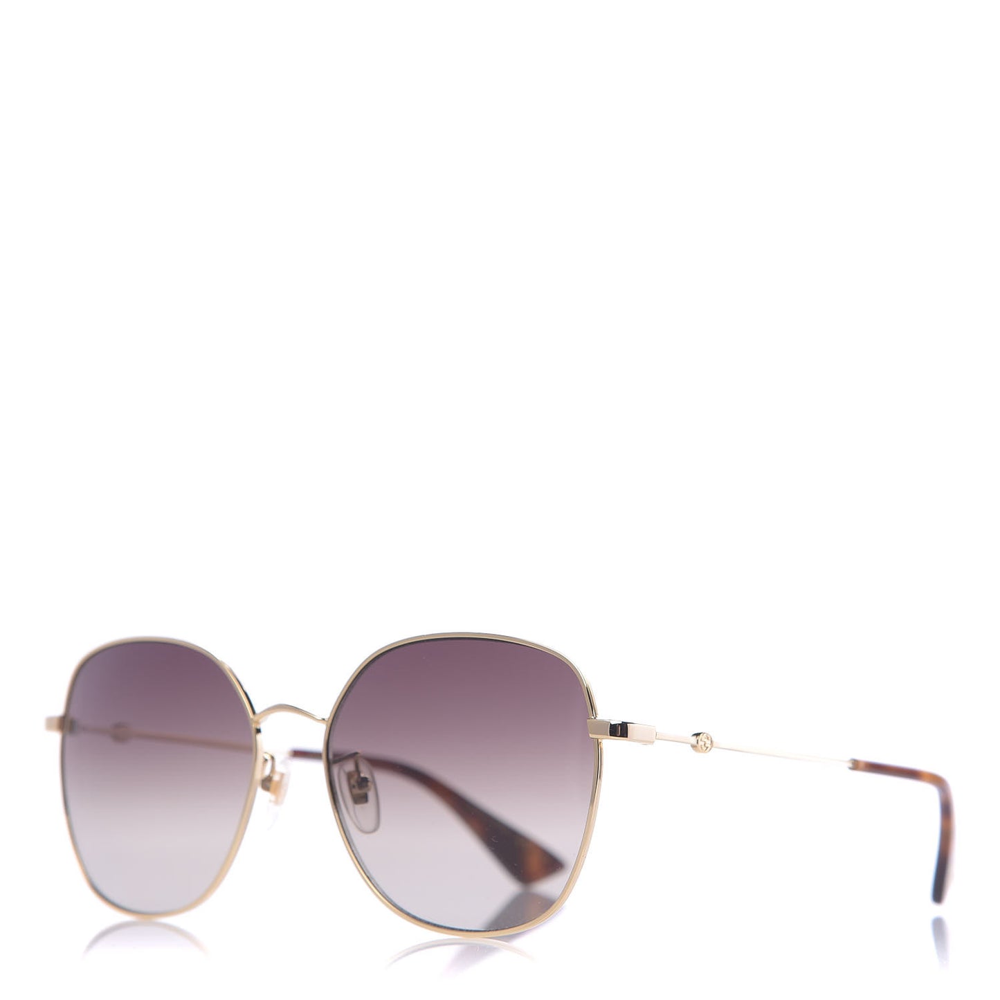 Metal Square Frame Sunglasses GG0415SK Gold