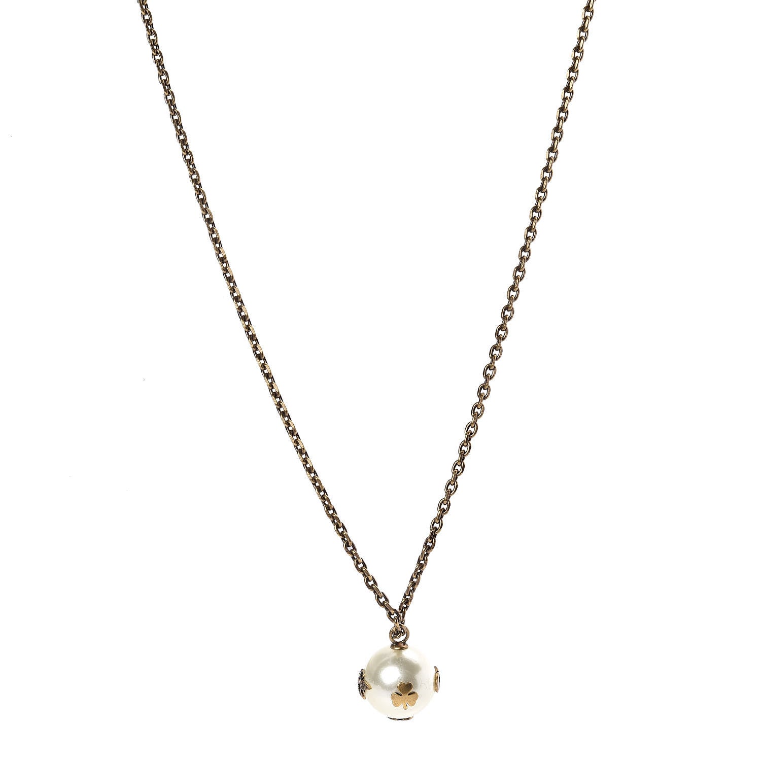 Christian Dior Pearl Mise En Dior Necklace Gold 1 of 5