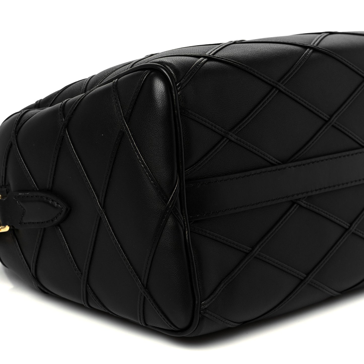 Lambskin Malletage Speedy Bandouliere 25 Black