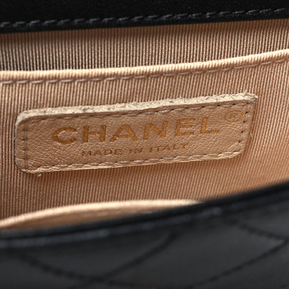 Chanel Goatskin Quilted Chic Pearls Flap Black 5 of 10