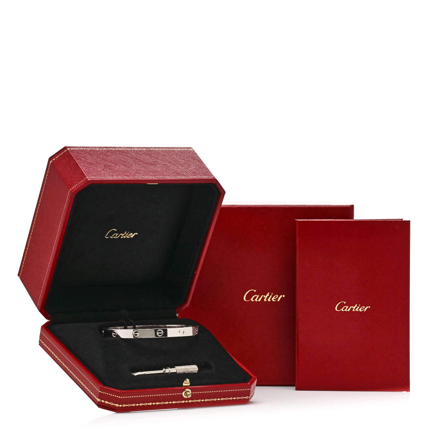 Cartier 18K White Gold LOVE Bracelet 18 9 of 9