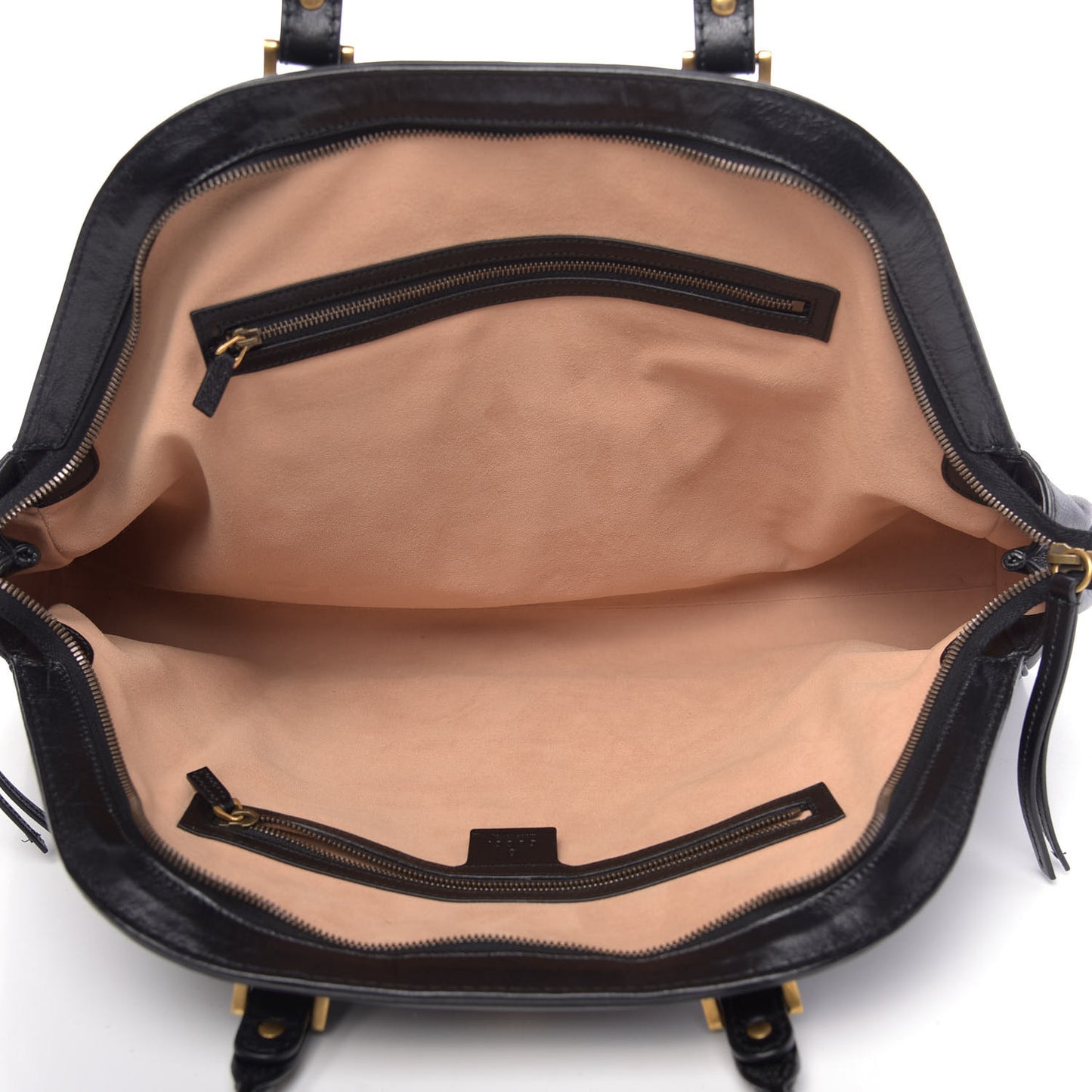 Calfskin Large Re(Belle) Top Handle Bag Black