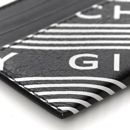 Givenchy Lambskin Logo Printed Card Holder Black 8 of 9