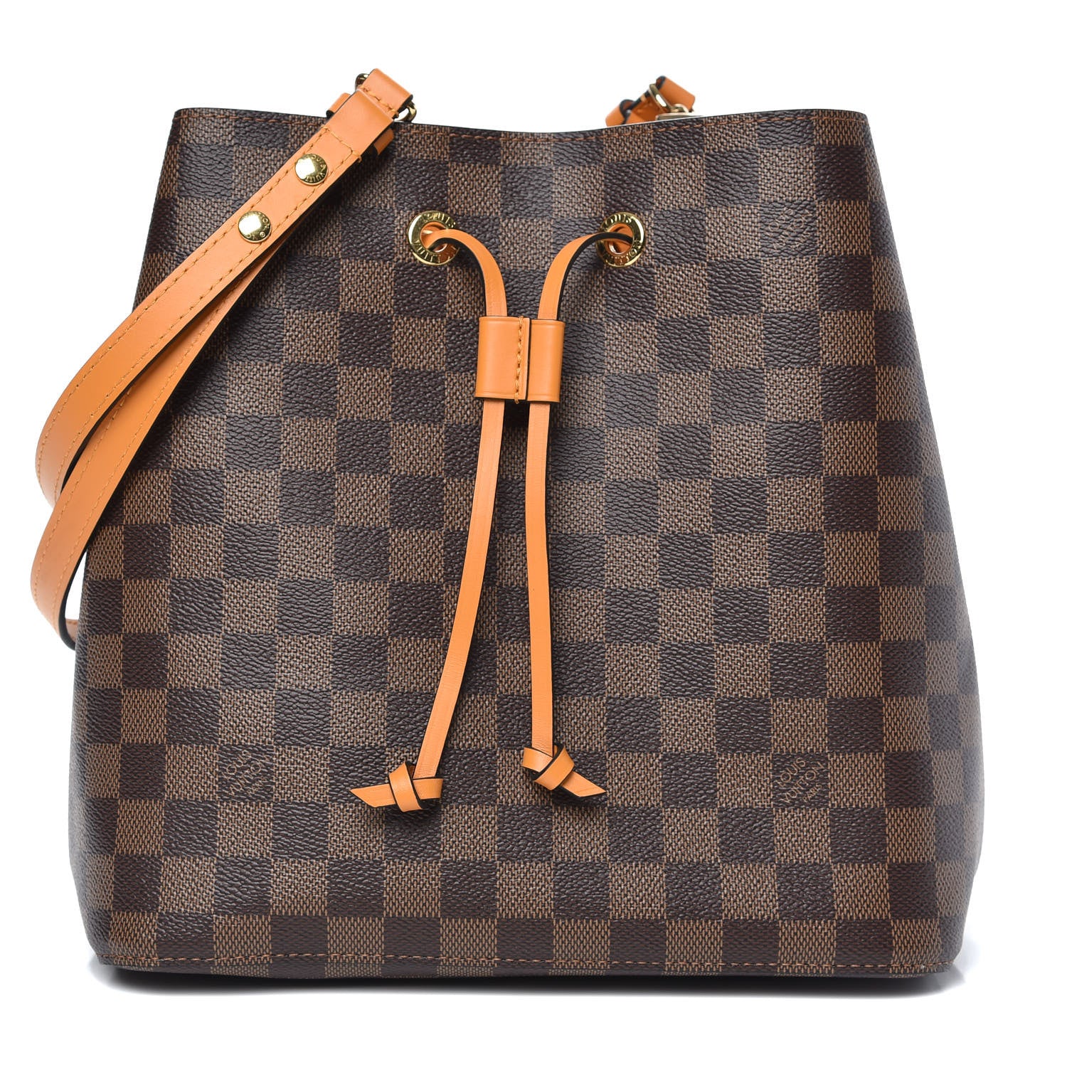 Louis Vuitton Damier Ebene Neonoe MM Safran 1 of 9