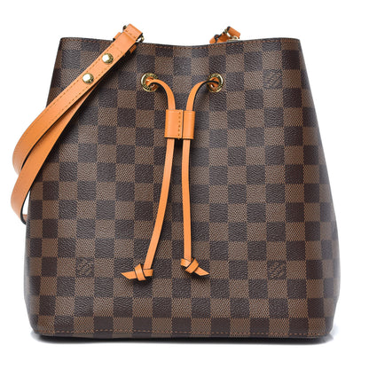 Louis Vuitton Damier Ebene Neonoe MM Safran 1 of 9