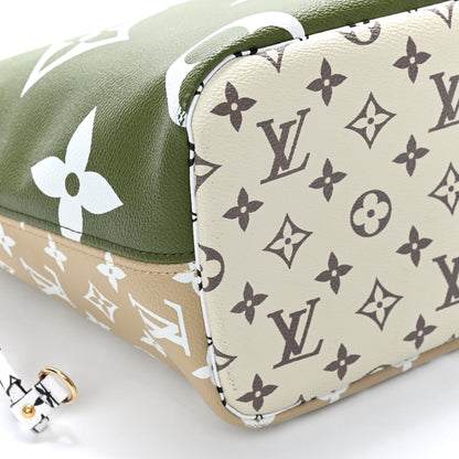 Louis Vuitton Monogram Giant Neverfull MM Kaki 9 of 10