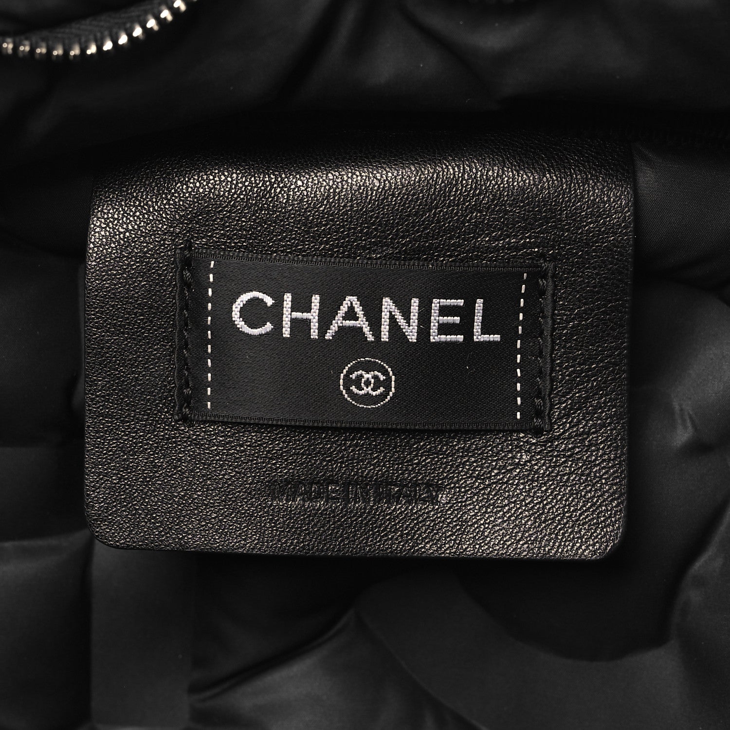 Chanel Nylon Embossed Small Doudoune Backpack Black 6 of 10