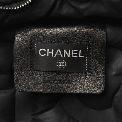 Chanel Nylon Embossed Small Doudoune Backpack Black 6 of 10