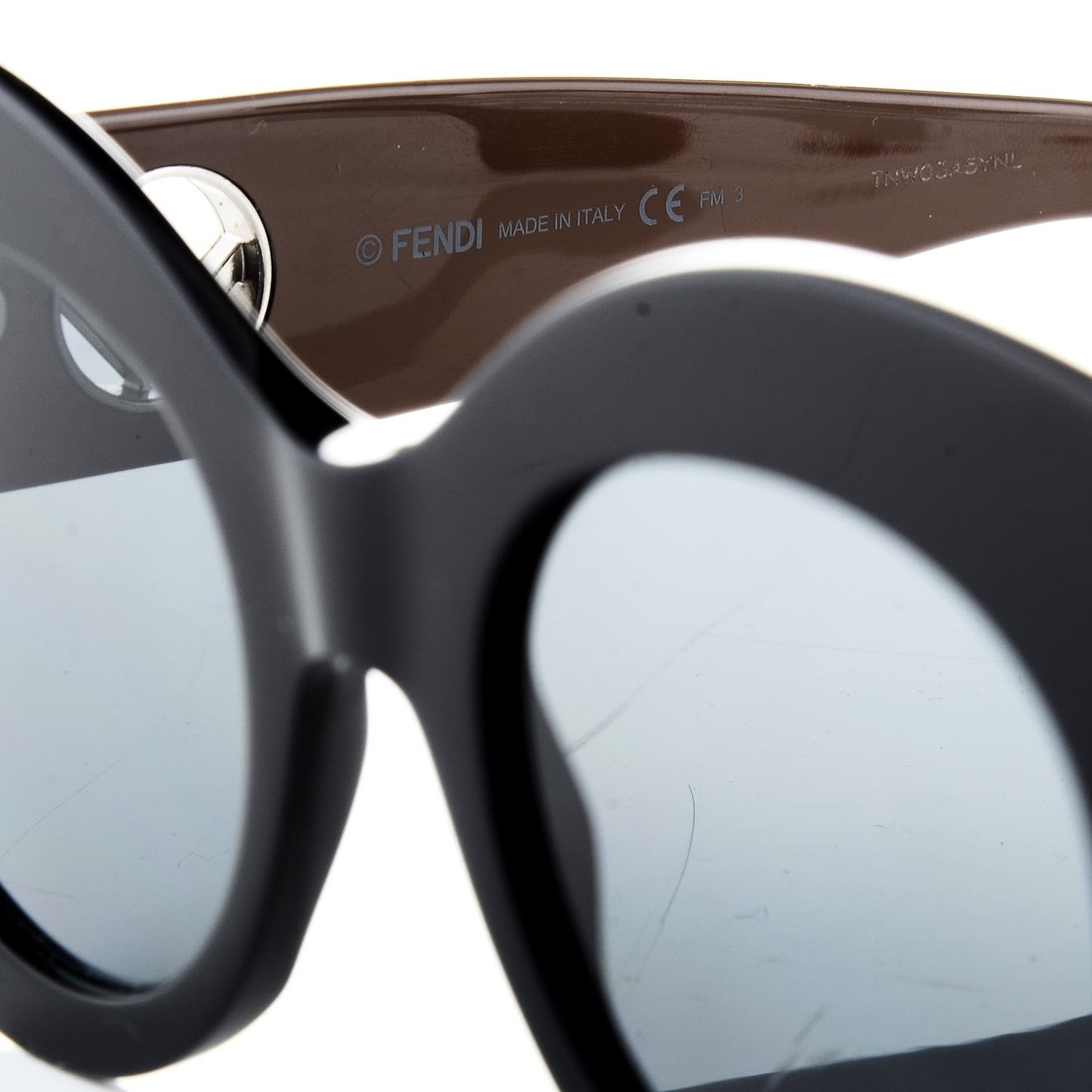Acetate F is Fendi Oversized Butterfly Sunglasses FF 0306/S Brown