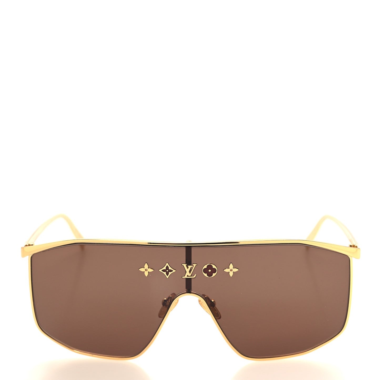 Metal LV Golden Mask Sunglasses Z1717U Gold