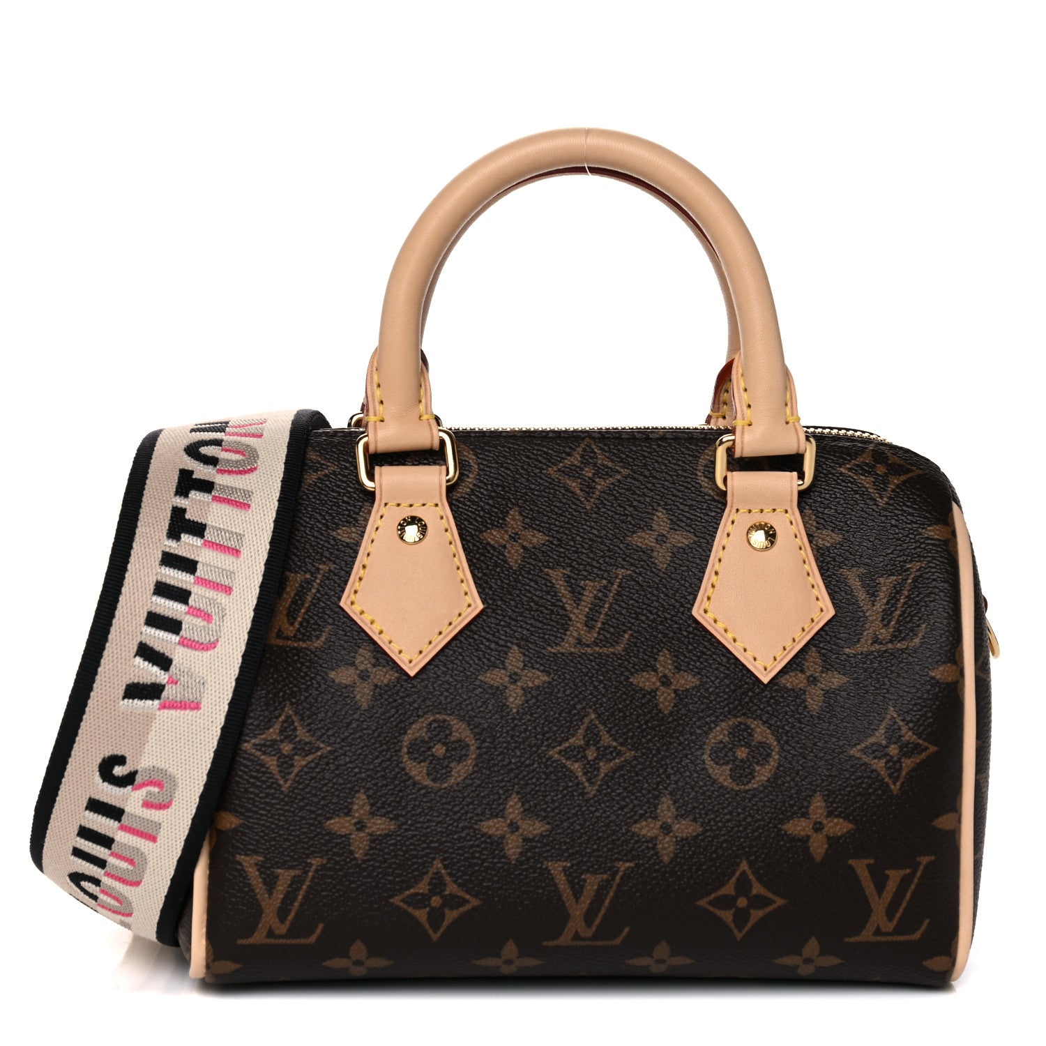 Louis Vuitton Monogram Speedy Bandouliere 20 Black 1 of 10
