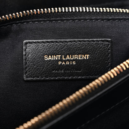 Saint Laurent Calfskin Y Quilted Monogram Large Loulou Chain Satchel Black 8 of 16