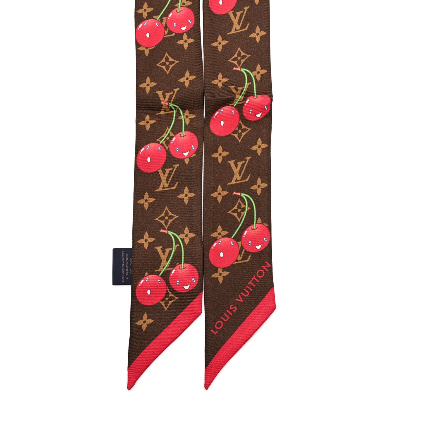 LV X TM Silk Monogram Cerises Bandeau Brown