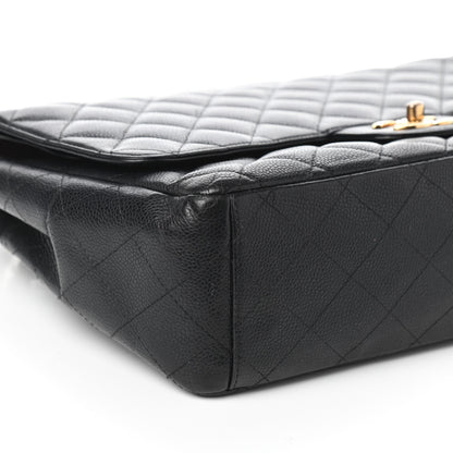 Chanel Caviar Quilted Maxi Double Flap Black 9 of 10