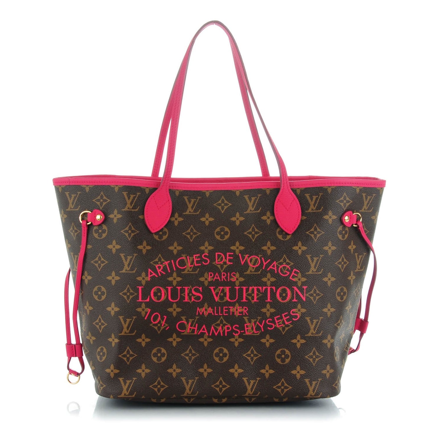 Monogram Articles de Voyage Ikat Neverfull MM Rose Indien