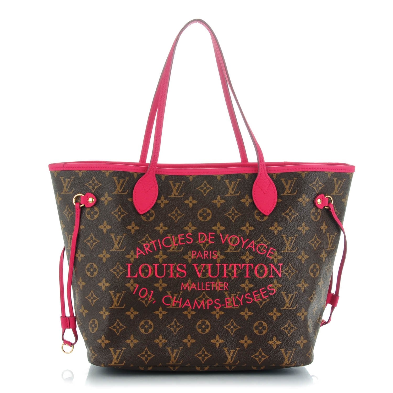 Louis Vuitton Monogram Articles de Voyage Ikat Neverfull MM Rose Indien 1 of 9