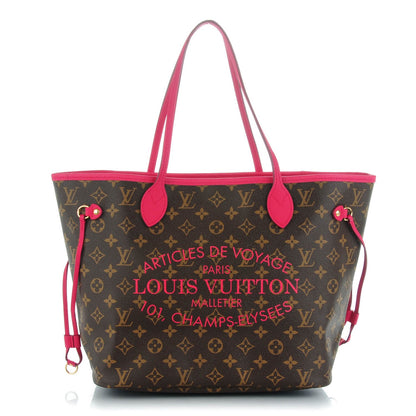 Louis Vuitton Monogram Articles de Voyage Ikat Neverfull MM Rose Indien 1 of 9