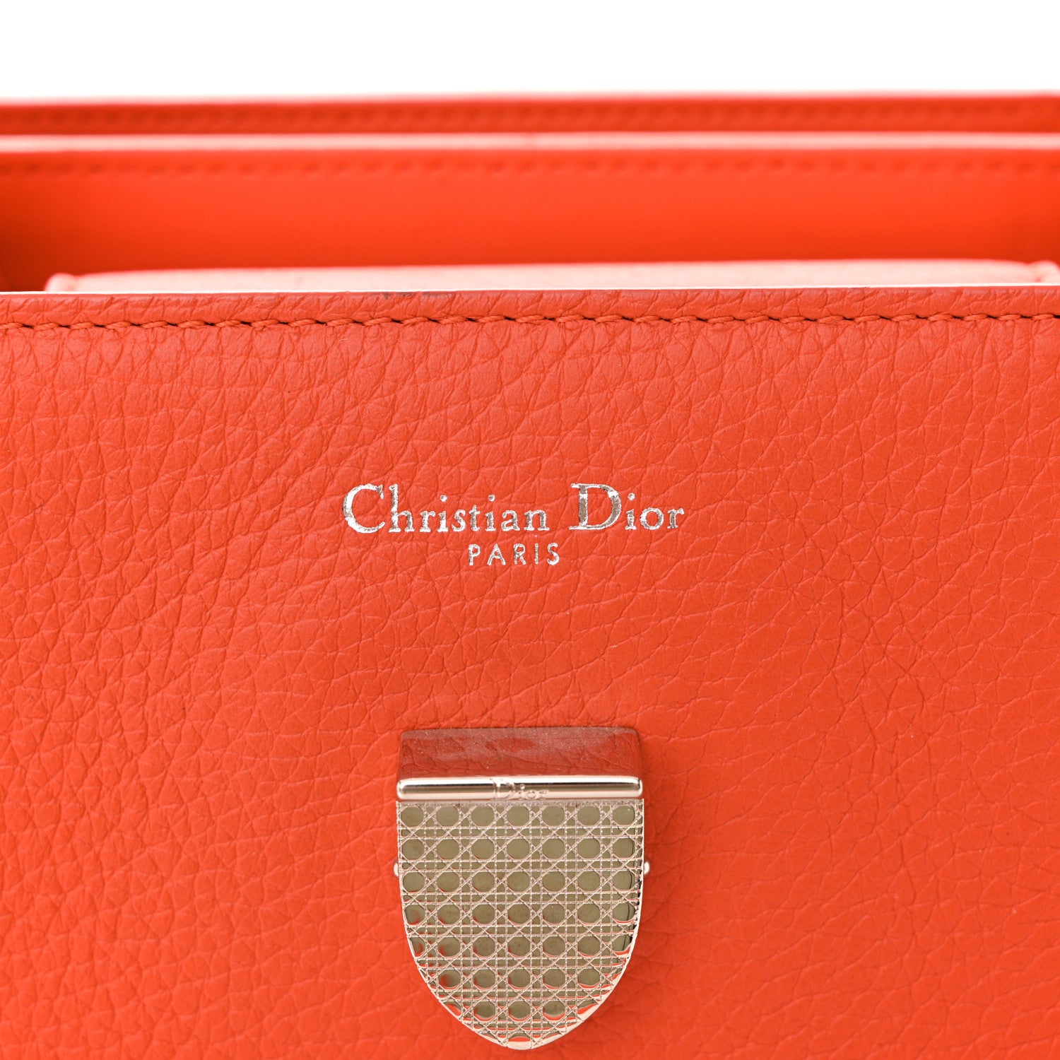 Christian Dior Bullcalf Diorever Flap Orange 6 of 22