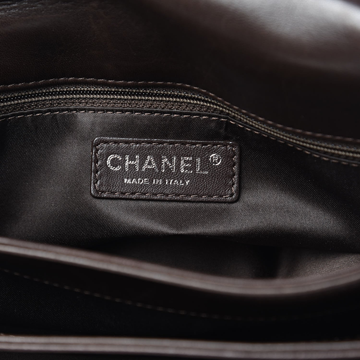 Chanel Lambskin Quilted Large 3 Flap Brown 6 of 16