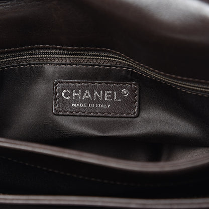 Chanel Lambskin Quilted Large 3 Flap Brown 6 of 16