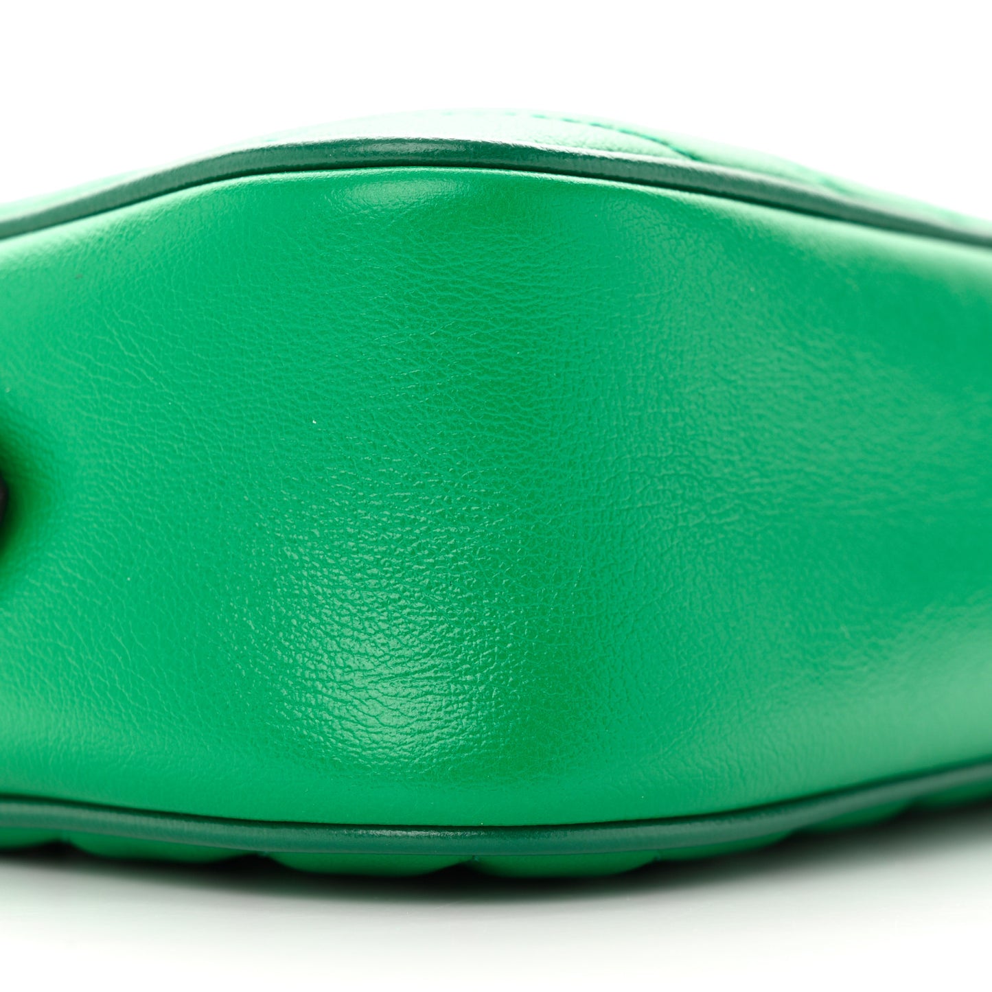 Azalea Calfskin Enamel Matelasse Diagonal Small Torchon GG Marmont Chain Shoulder Bag New Shamarock Emerald