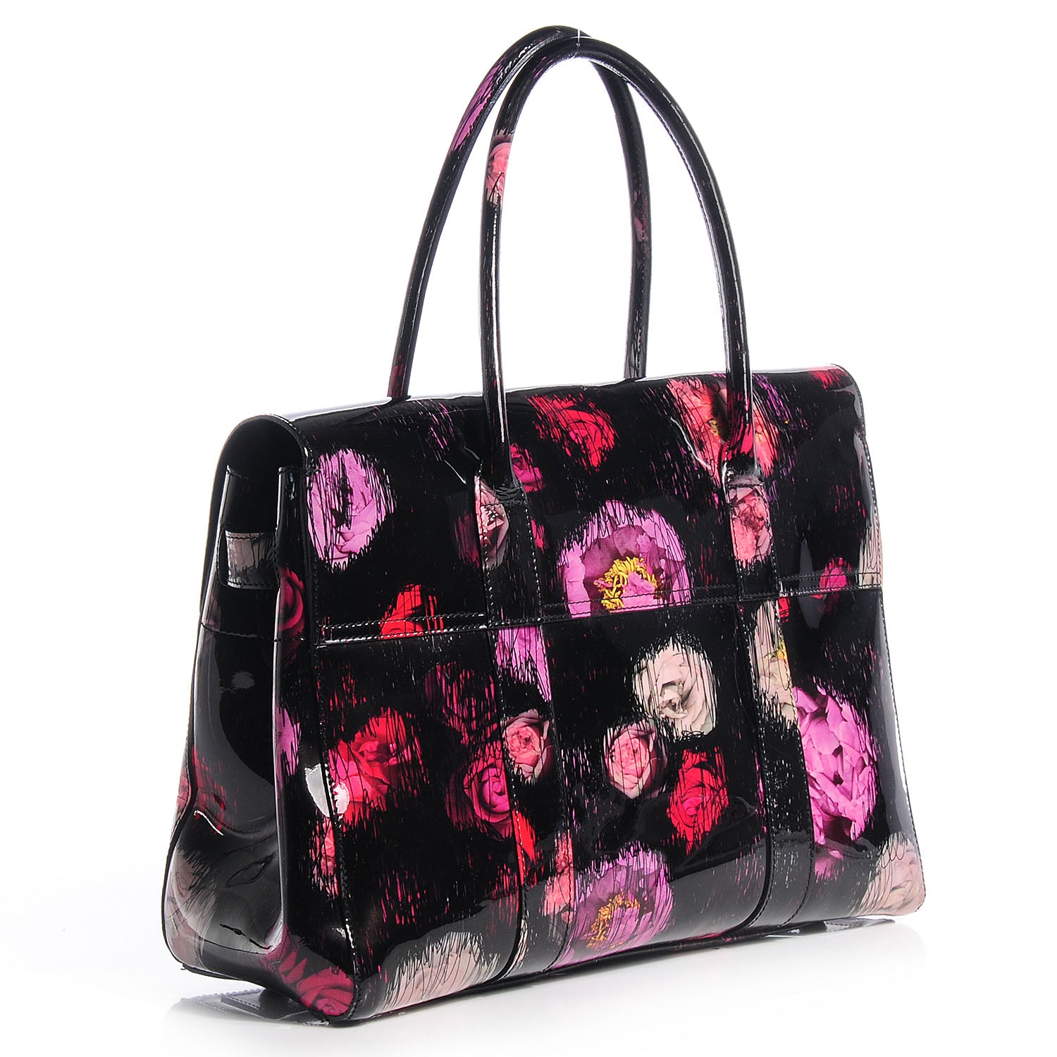 Mulberry Patent Leather Scribbly Flora Bayswater Multicolor 5 of 12