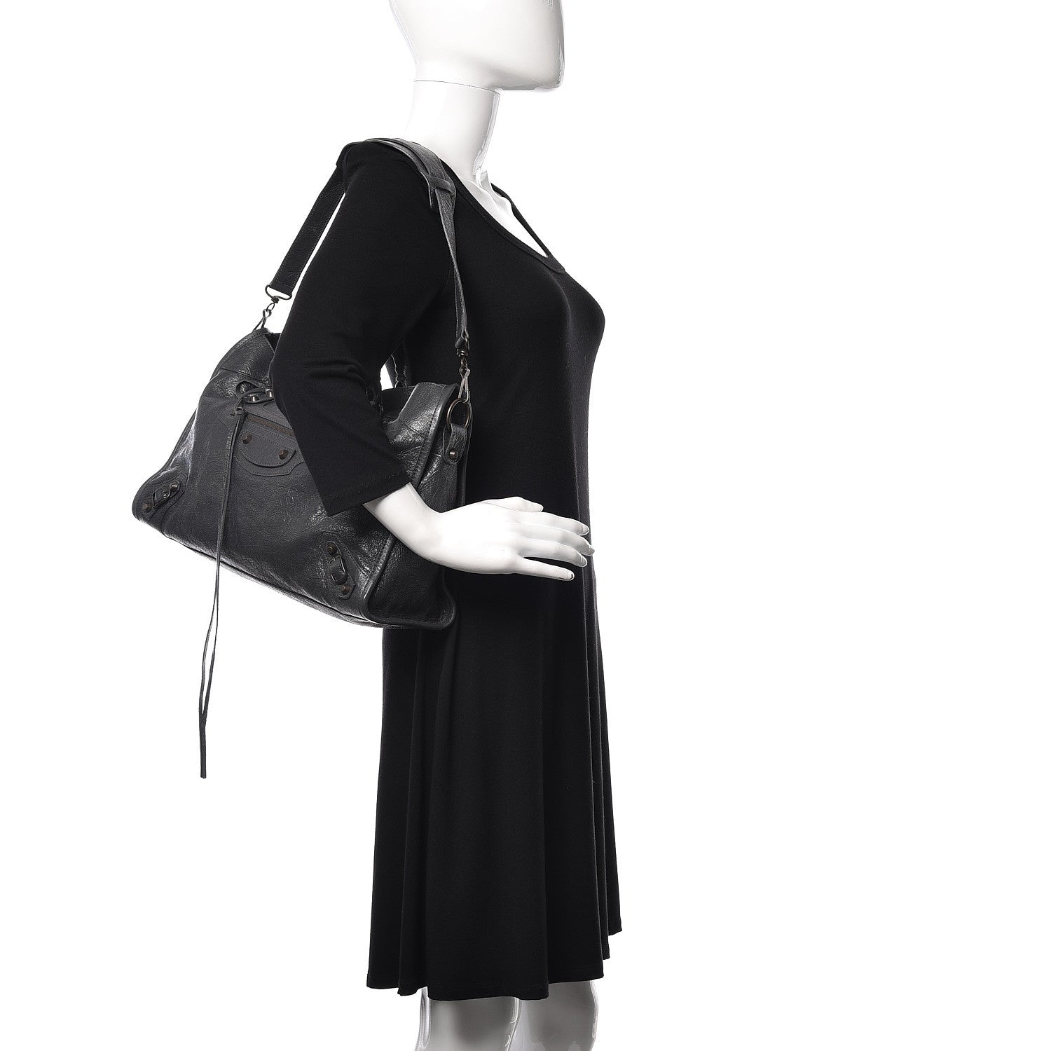 Balenciaga Agneau Classic Hardware City Gris Fossile 2 of 14