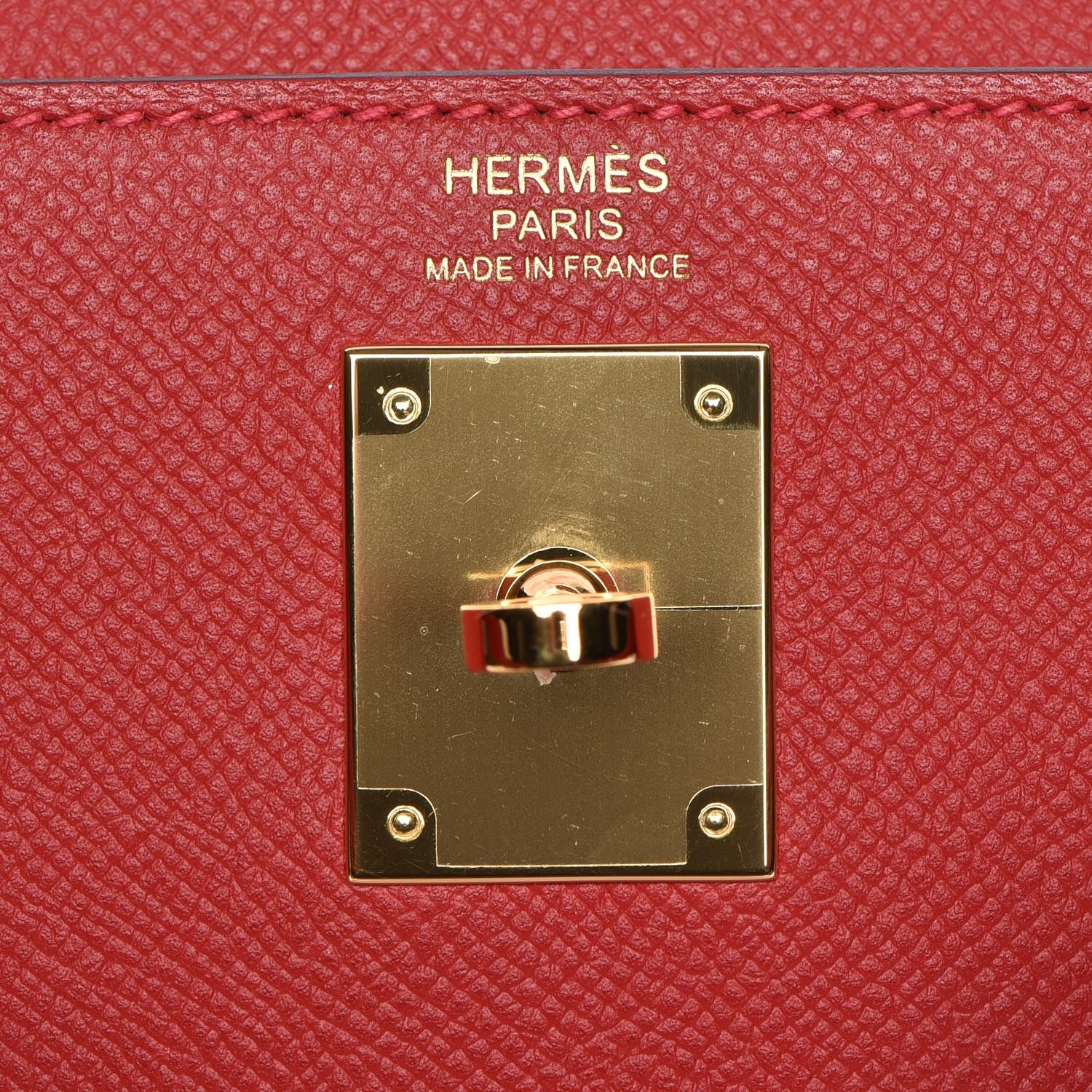 Hermes Epsom Kelly Sellier 32 Rouge Casaque 19 of 32