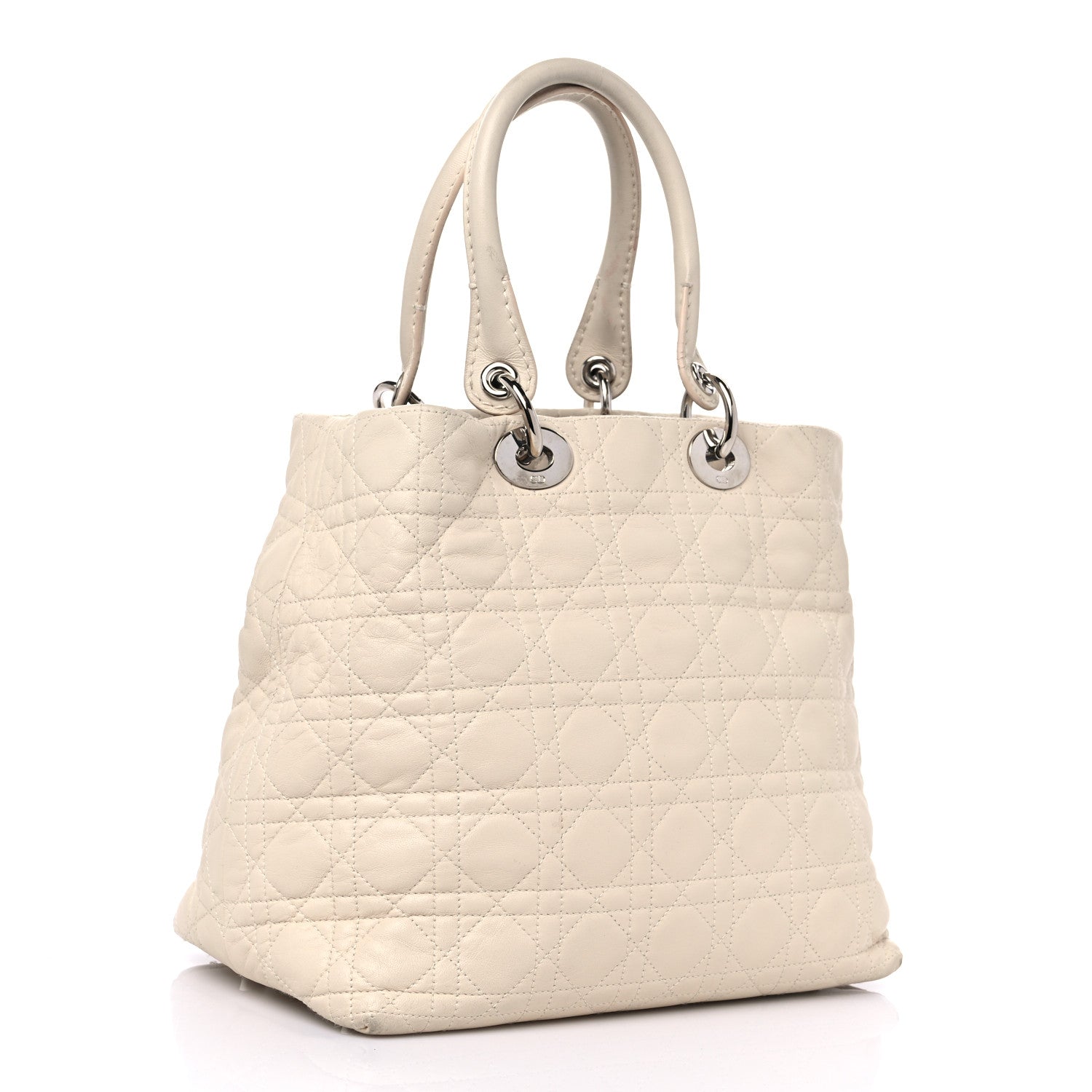 Christian Dior Lambskin Cannage Medium Soft Lady Dior Beige 3 of 19