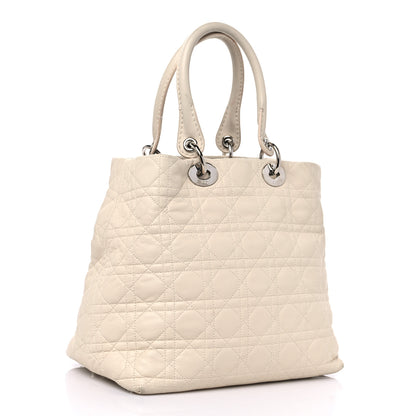 Christian Dior Lambskin Cannage Medium Soft Lady Dior Beige 3 of 19